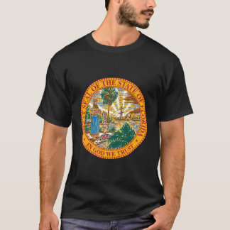 T-shirt Sceau vintage De L'État De Floride Miami Tampa O