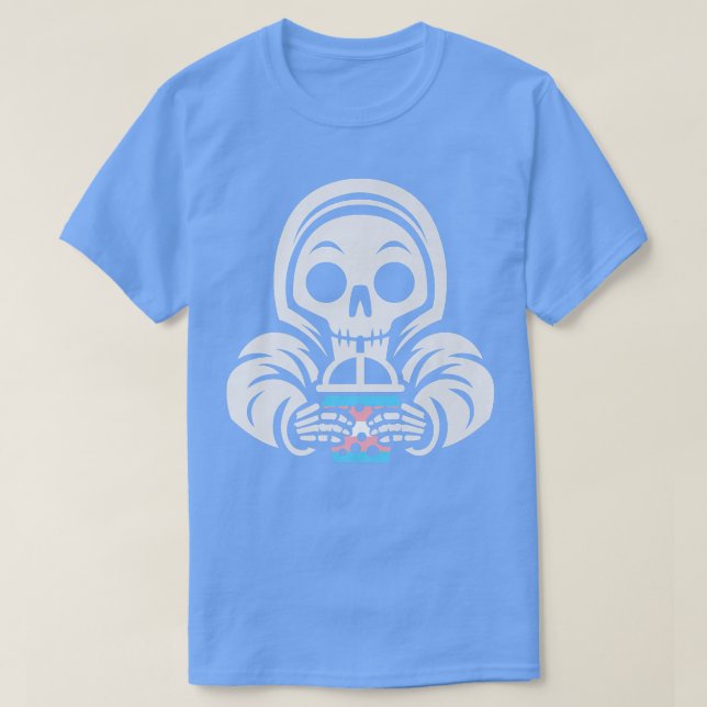T-shirt sceleton transgenre bulle thé transgenre scellette (Design devant)