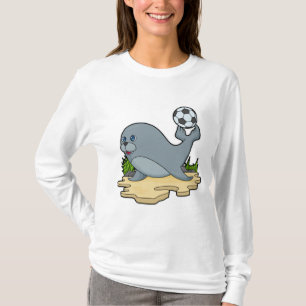 T-shirt Sceller comme joueur de football avec Soccer