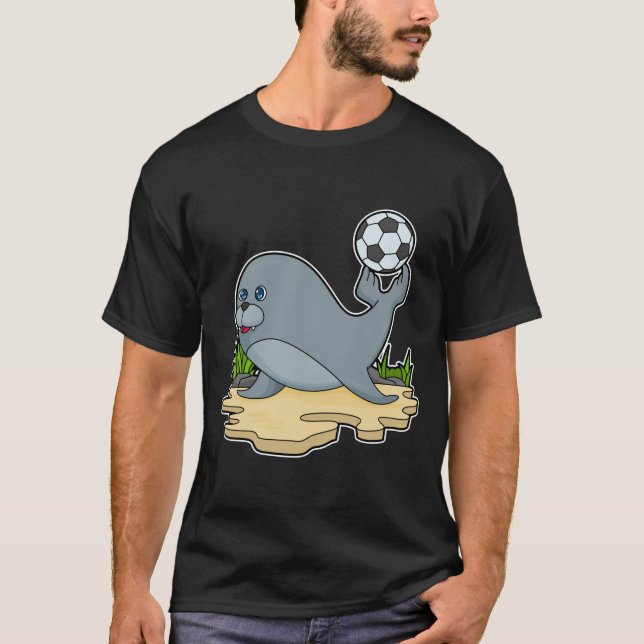 T-shirt Sceller comme joueur de football avec Soccer (Devant)
