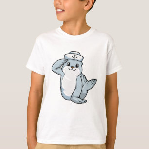 T-shirt Sceller comme marin avec casquette marin