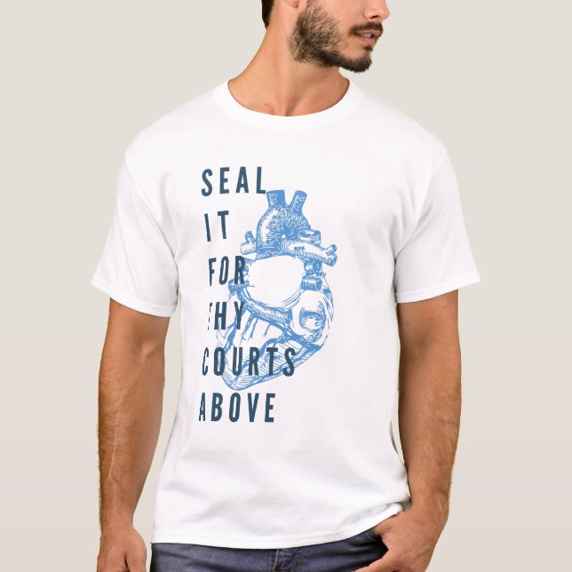 T-shirt Scellez-le pour Thy cours ci-dessus (Devant)