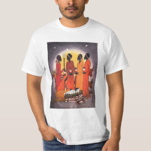T-shirt Scène africaine de nativité de Noël