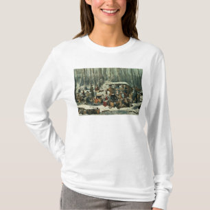 T-shirt Scène américaine de forêt - érable sucrant, 18
