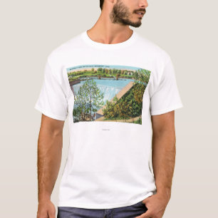 T-shirt Scène d'automnes de l'eau de parc de Beardsley