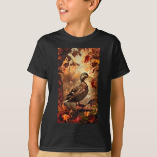 T-shirt Scène de chasse Mallard Canard Canard Automne Faun