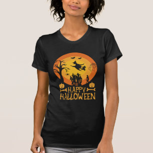T-shirt Scène de cimetière Zombie Halloween