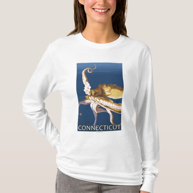 T-shirt Scène de ConnecticutOctopus (Devant)