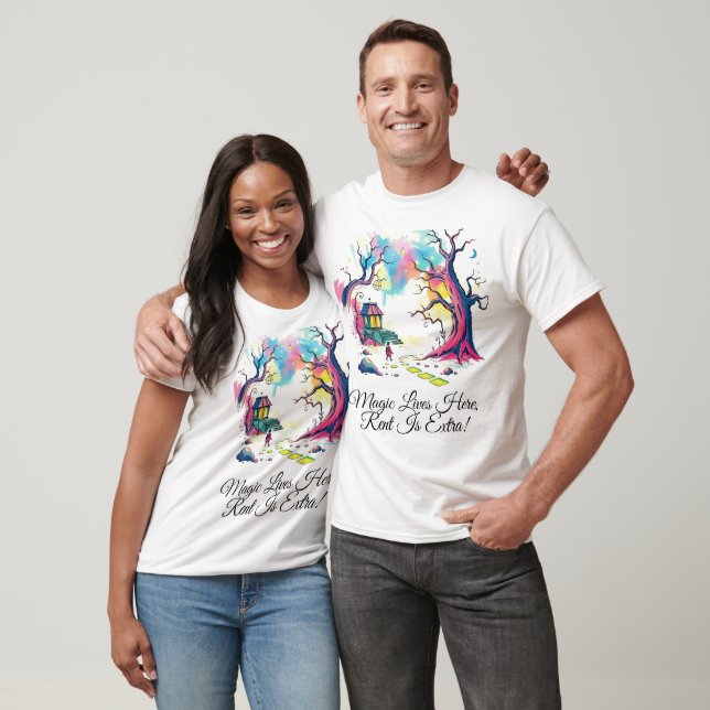 T-shirt Scène de Forêt d'Imaginaire magique (Unisexe)
