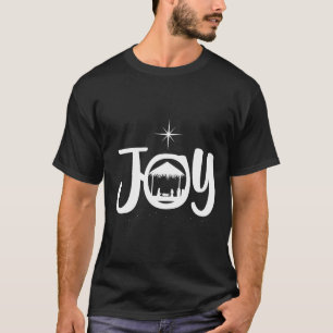 T-shirt Scène de la Nativité de Jésus Joie Noël Xmas Chris