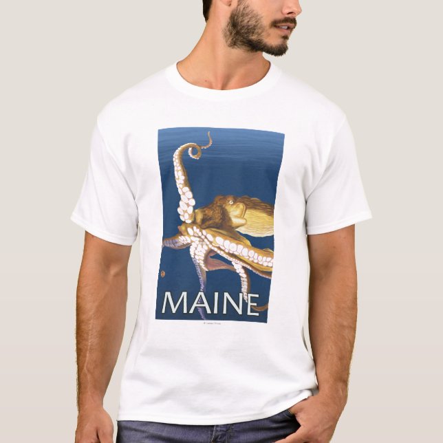 T-shirt Scène de MaineOctopus (Devant)