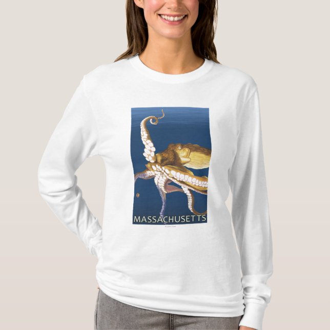 T-shirt Scène de MassachusettsOctopus (Devant)