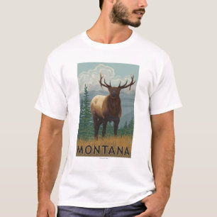 T-shirt Scène de MontanaElk