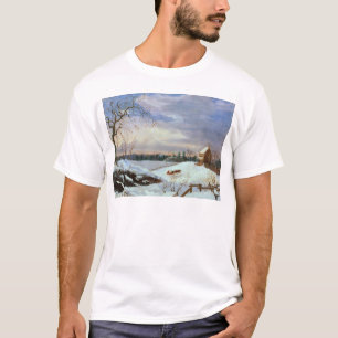T-shirt Scène de neige, Nouvelle Angleterre