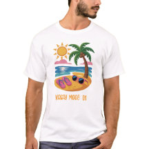 Scène de plage d'été minimale - personnalisable