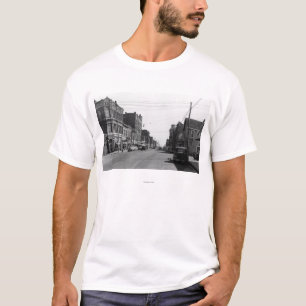 T-shirt Scène de rue dans le port Townsend, photographie