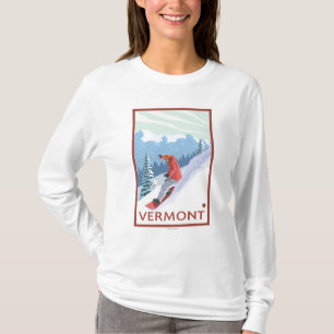 T-shirt Scène de VermontSnowboarder