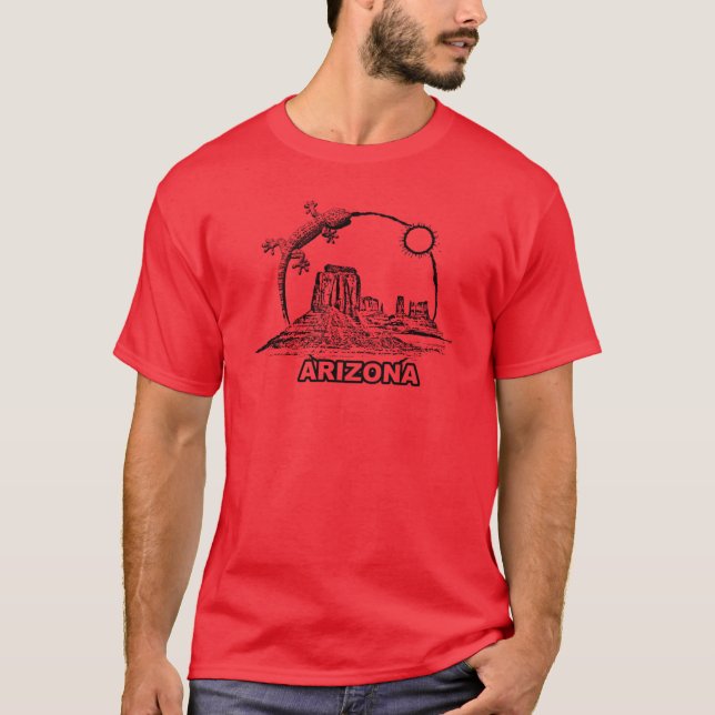 T-shirt Scène du désert de l'Arizona Superficie (Devant)