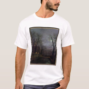 T-shirt Scène éclairée par la lune de rue, 1882 (huile