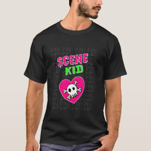 T-shirt Scène Enfant Crâne Néon XD