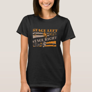 T-shirt Scène gauche scène droite Broadway Thespian Musica