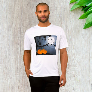 T-shirt Scène nocturne d'Halloween éffrayante
