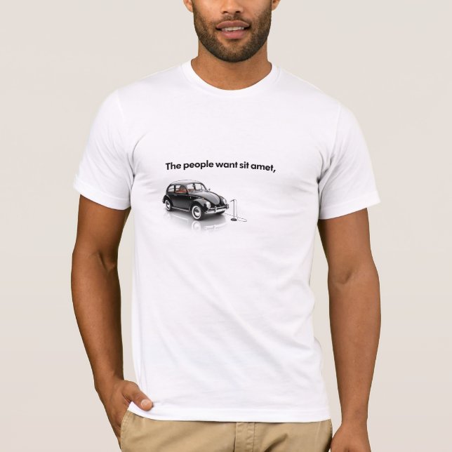 T - Shirt-Schablone - 1 Linie T-Shirt (Vorderseite)