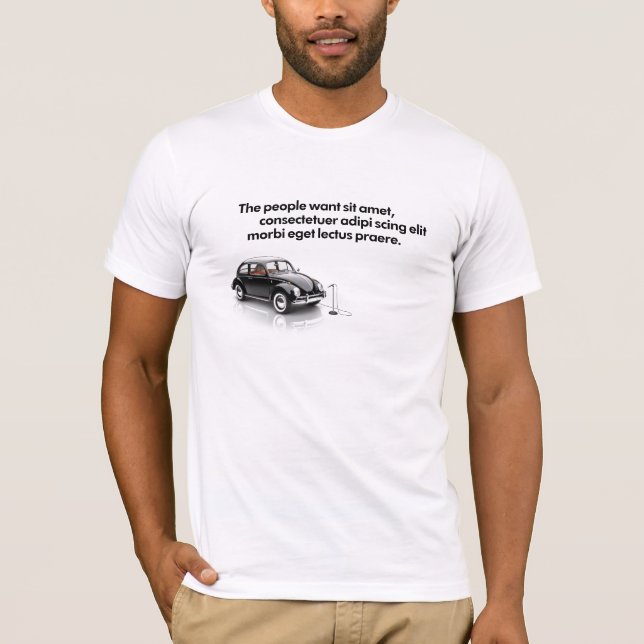 T - Shirt-Schablone - Linie 3 T-Shirt (Vorderseite)