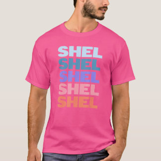 T-shirt Schel de texte répété moderne