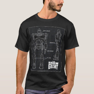 T-shirt Schéma de la famille Iron Giant