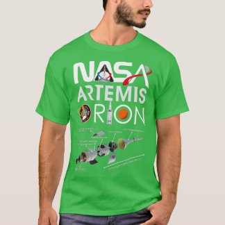 T-shirt Schéma SLS du système de lancement d'espace Nasa A