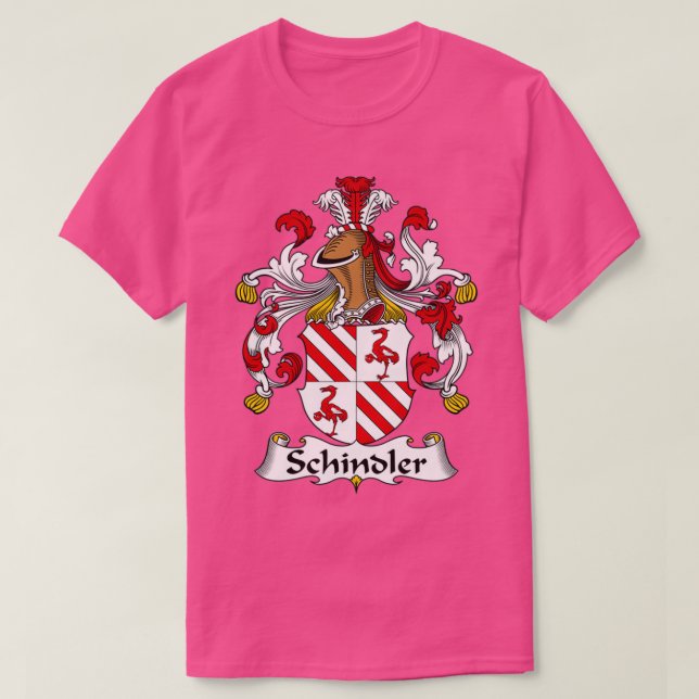 T-shirt Schindler Coat of Arms Family Crest  (Design devant)