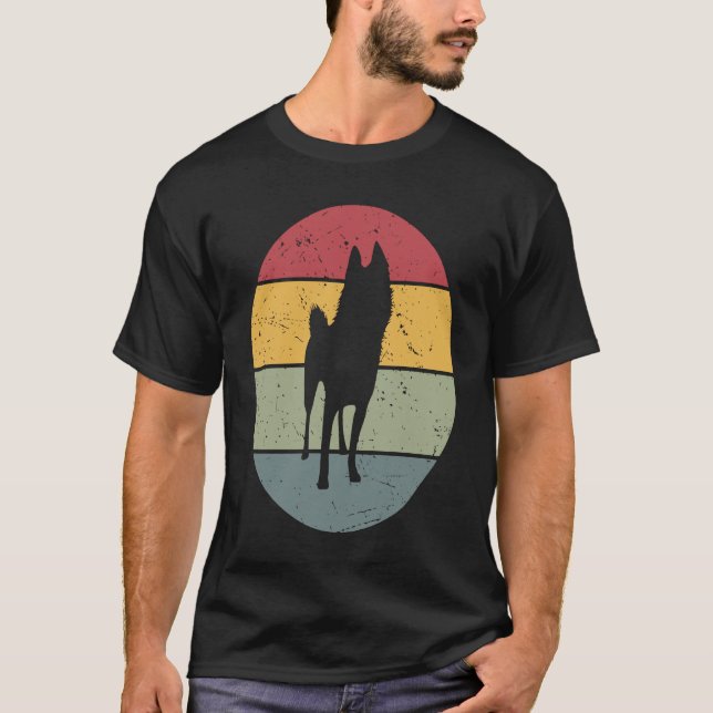 T-shirt Schipperke Vintage (Devant)