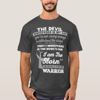 T-shirt Schizophrenia Warrior Shirt I Am The Storm Ribbon 