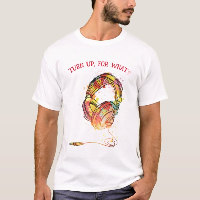 T - SHIRT (SCHLIESSEN SIE SICH AUF; WAS?) (Vorderseite)