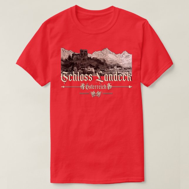 T-shirt Schloss Landeck Autriche Tirol (Design devant)