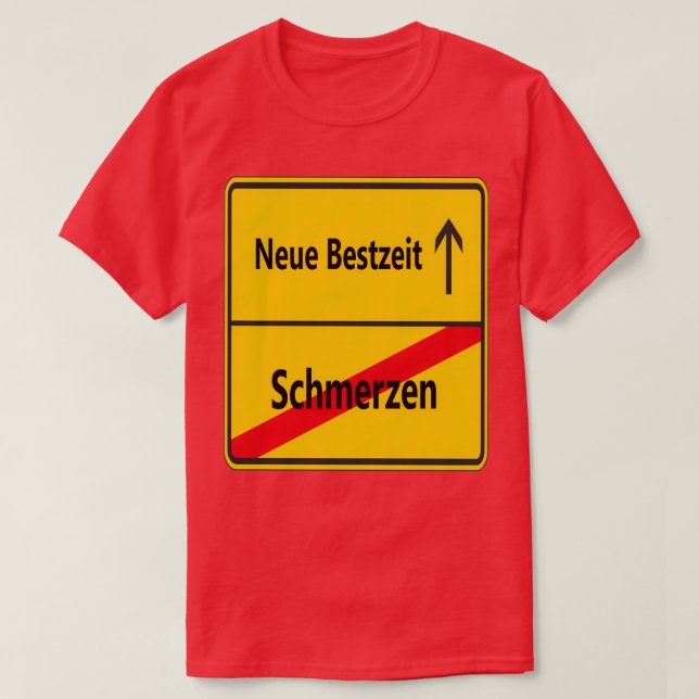 T-shirt Schmerzen Neue Bestzeit (Design devant)
