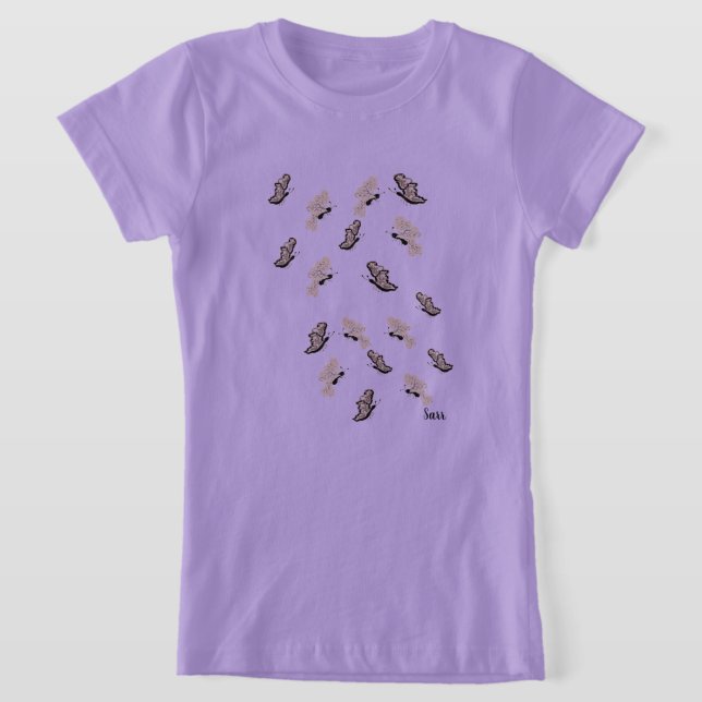 T - Shirt: Schmetterlinge sind kostenlos T-Shirt (Ablage )