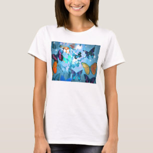 T - Shirt, Schmetterlingshimmel T-Shirt