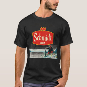 T-shirt Schmidt Beer Retro Déficit Glace Pêche Nature Scèn