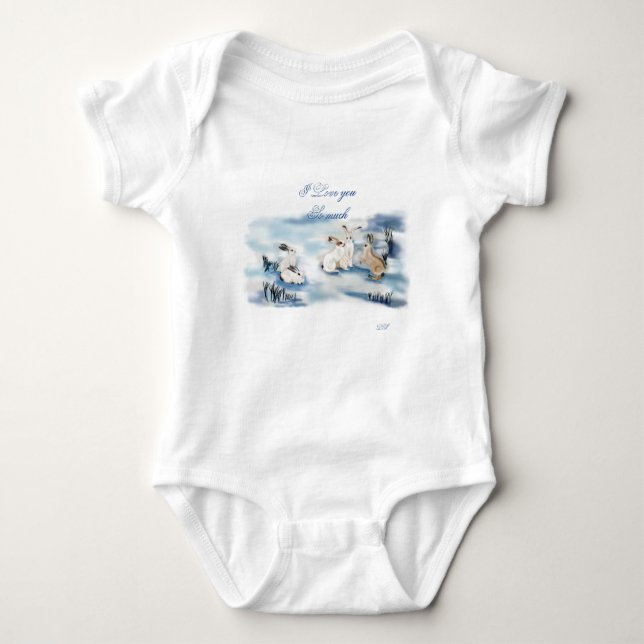 T - Shirt schmückende Kaninchen digital zeichnend (Vorderseite)