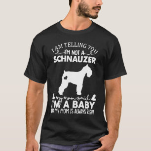 T-shirt Schnauzer Chien pour femmes maman maman bébé chien