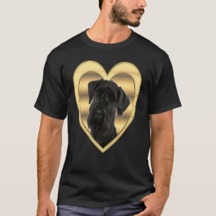 T-shirt Schnauzer géant Coeur de chien Schnauzer géant Sch