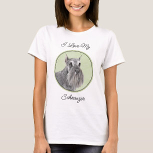 T-shirt Schnauzer (Giant, Standard) Peinture - Chien Art