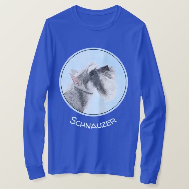 T-shirt Schnauzer (Giant, Standard) Peinture - Chien Art (Design devant)