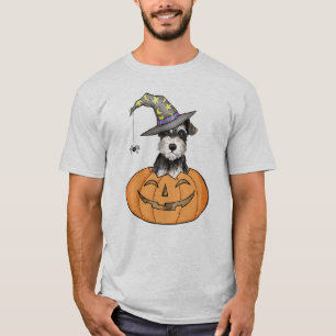 T-shirt Schnauzer miniature de Halloween