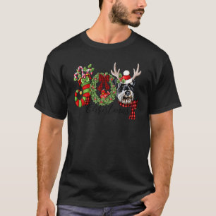 T-shirt Schnauzer miniature Lumières de Noël Père Noël Noë