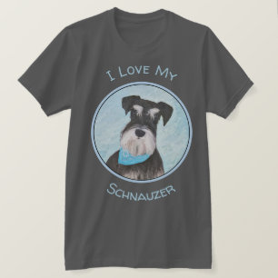 T-shirt Schnauzer (Miniature) Peinture - Joli chien origin