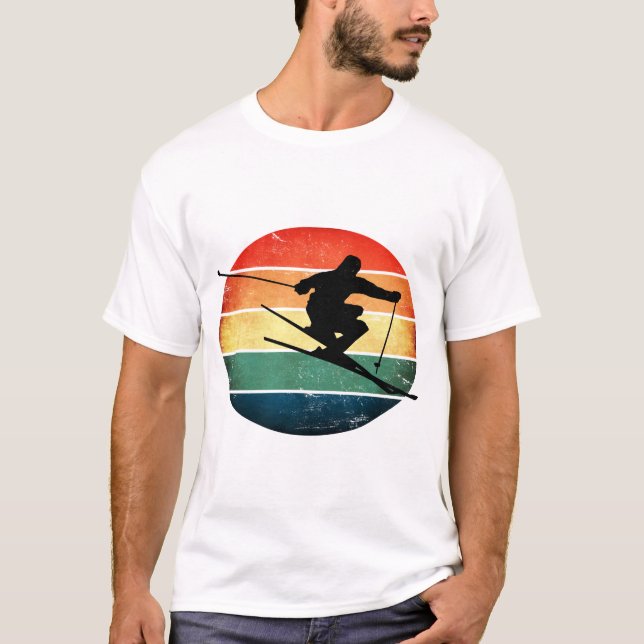 T - Shirt Schnee - Wintersport (Vorderseite)