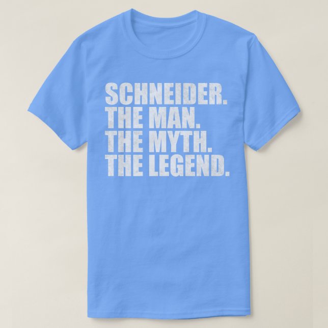 T-shirt Schneider Schneider Nom de famille Schneider Nom d (Design devant)